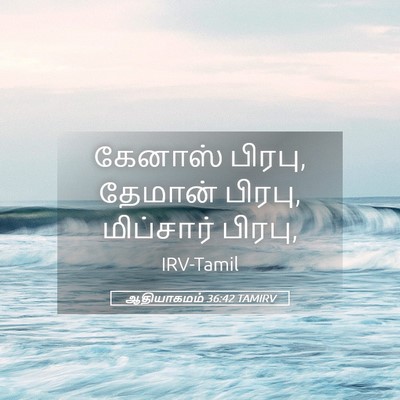 Picture 05 - ஆதியாகமம் 36:42 TAMIRV - கேனாஸ் பிரபு, - Bible Verse Picture
