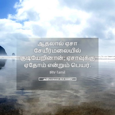 Picture 05 - ஆதியாகமம் 36:8 TAMIRV - ஆதலால் ஏசா - Bible Verse Picture