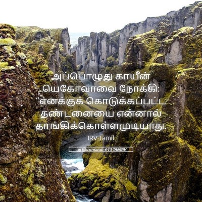 Picture 05 - ஆதியாகமம் 4:13 TAMIRV - அப்பொழுது காயீன் - Bible Verse Picture