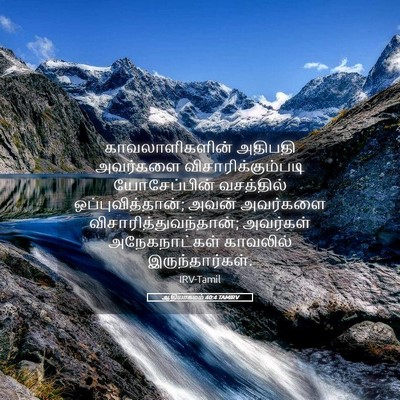 Picture 05 - ஆதியாகமம் 40:4 TAMIRV - காவலாளிகளின் - Bible Verse Picture