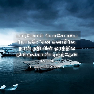 Picture 05 - ஆதியாகமம் 41:17 TAMIRV - பார்வோன் யோசேப்பை - Bible Verse Picture