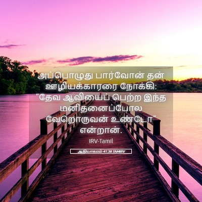 Picture 05 - ஆதியாகமம் 41:38 TAMIRV - அப்பொழுது - Bible Verse Picture