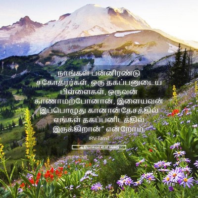 Picture 05 - ஆதியாகமம் 42:32 TAMIRV - நாங்கள் - Bible Verse Picture