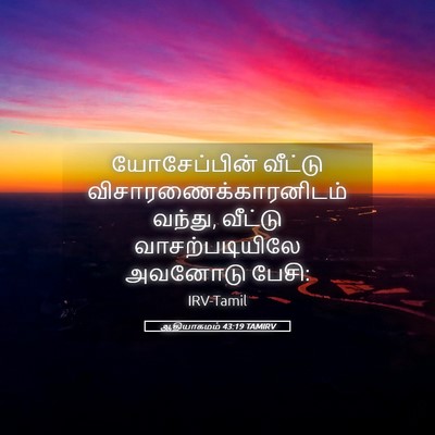 Picture 05 - ஆதியாகமம் 43:19 TAMIRV - யோசேப்பின் வீட்டு - Bible Verse Picture