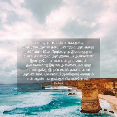 Picture 05 - ஆதியாகமம் 44:20 TAMIRV - அதற்கு நாங்கள்: - Bible Verse Picture