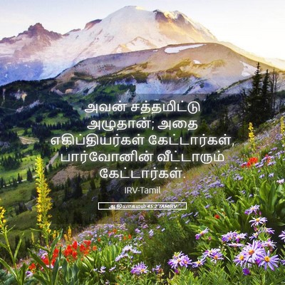 Picture 05 - ஆதியாகமம் 45:2 TAMIRV - அவன் சத்தமிட்டு - Bible Verse Picture
