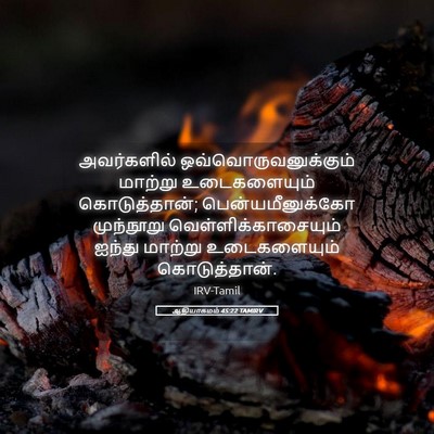 Picture 05 - ஆதியாகமம் 45:22 TAMIRV - அவர்களில் - Bible Verse Picture