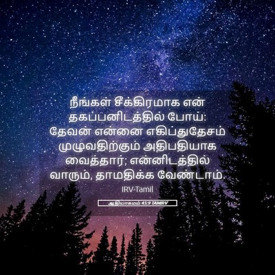Picture 05 - ஆதியாகமம் 45:9 TAMIRV - நீங்கள் - Bible Verse Picture