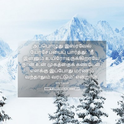 Picture 05 - ஆதியாகமம் 46:30 TAMIRV - அப்பொழுது - Bible Verse Picture