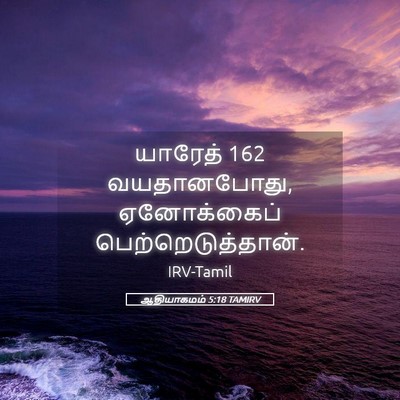Picture 05 - ஆதியாகமம் 5:18 TAMIRV - யாரேத் 162 - Bible Verse Picture