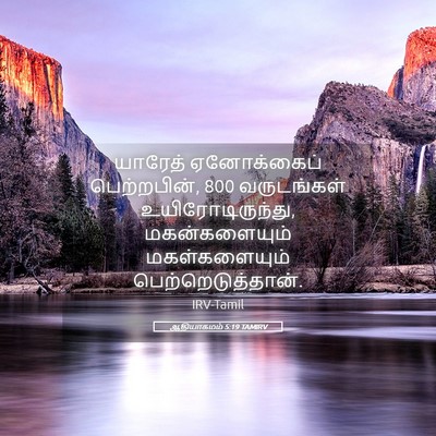 Picture 05 - ஆதியாகமம் 5:19 TAMIRV - யாரேத் ஏனோக்கைப் - Bible Verse Picture