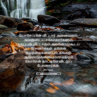 Picture 05 - ஆதியாகமம் 50:8 TAMIRV - யோசேப்பின் - Bible Verse Picture