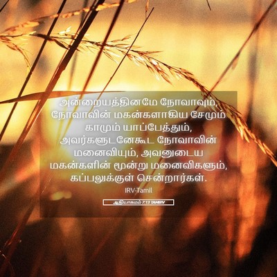 Picture 05 - ஆதியாகமம் 7:13 TAMIRV - அன்றையத்தினமே - Bible Verse Picture