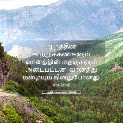 Picture 05 - ஆதியாகமம் 8:2 TAMIRV - ஆழத்தின் - Bible Verse Picture