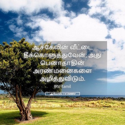 Picture 05 - ஆமோஸ் 1:4 TAMIRV - ஆசகேலின் வீட்டை - Bible Verse Picture