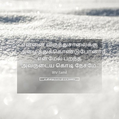 Picture 05 - உன்னதப்பாட்டு 2:4 TAMIRV - என்னை - Bible Verse Picture
