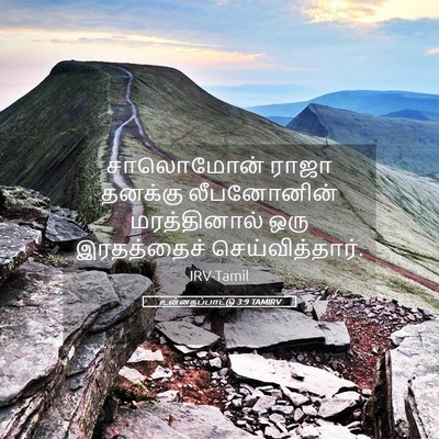 Picture 05 - உன்னதப்பாட்டு 3:9 TAMIRV - சாலொமோன் ராஜா - Bible Verse Picture