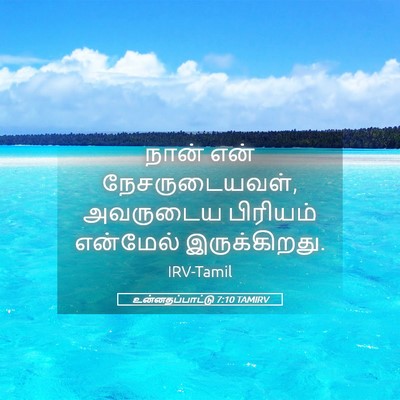 Picture 05 - உன்னதப்பாட்டு 7:10 TAMIRV - நான் என் - Bible Verse Picture