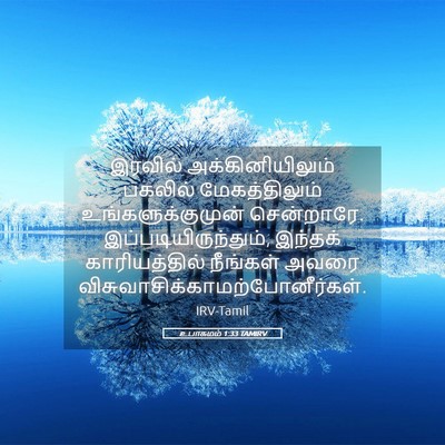 Picture 05 - உபாகமம் 1:33 TAMIRV - இரவில் - Bible Verse Picture