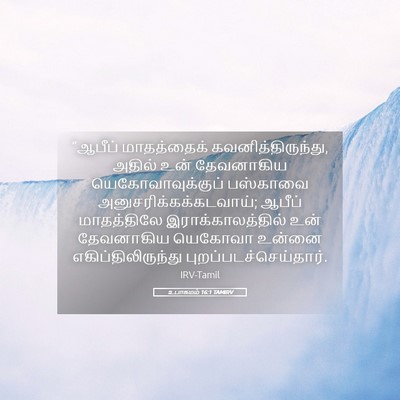 Picture 05 - உபாகமம் 16:1 TAMIRV - “ஆபீப் மாதத்தைக் - Bible Verse Picture