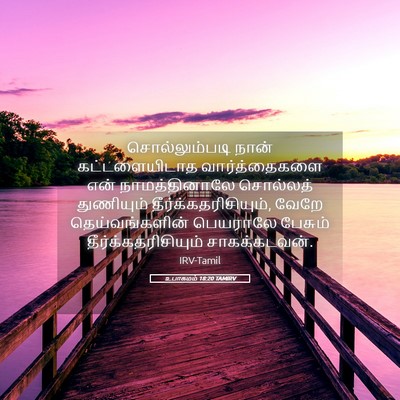 Picture 05 - உபாகமம் 18:20 TAMIRV - சொல்லும்படி நான் - Bible Verse Picture