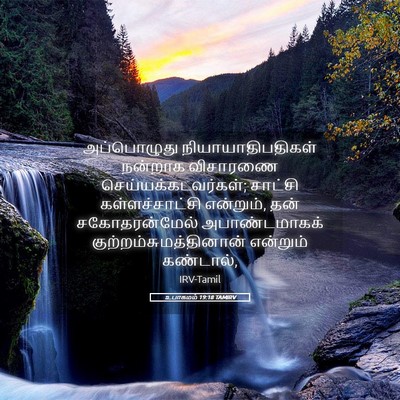 Picture 05 - உபாகமம் 19:18 TAMIRV - அப்பொழுது - Bible Verse Picture