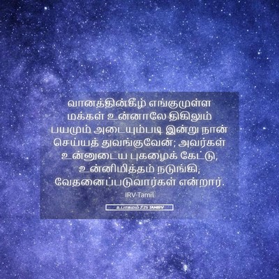 Picture 05 - உபாகமம் 2:25 TAMIRV - வானத்தின்கீழ் - Bible Verse Picture