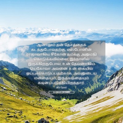 Picture 05 - உபாகமம் 2:30 TAMIRV - ஆனாலும் தன் - Bible Verse Picture