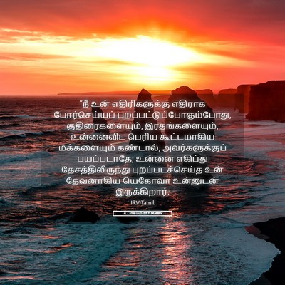 Picture 05 - உபாகமம் 20:1 TAMIRV - “நீ உன் - Bible Verse Picture