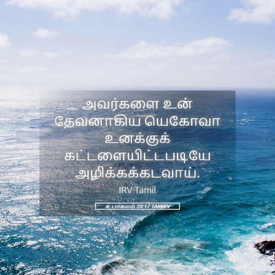 Picture 05 - உபாகமம் 20:17 TAMIRV - அவர்களை உன் - Bible Verse Picture