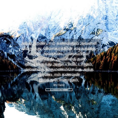 Picture 05 - உபாகமம் 24:3 TAMIRV - அந்த இரண்டாம் - Bible Verse Picture