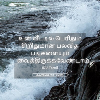 Picture 05 - உபாகமம் 25:14 TAMIRV - உன் வீட்டில் - Bible Verse Picture