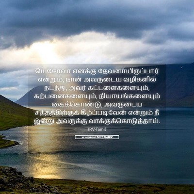 Picture 05 - உபாகமம் 26:17 TAMIRV - யெகோவா எனக்கு - Bible Verse Picture