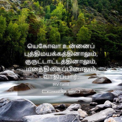 Picture 05 - உபாகமம் 28:28 TAMIRV - யெகோவா உன்னைப் - Bible Verse Picture