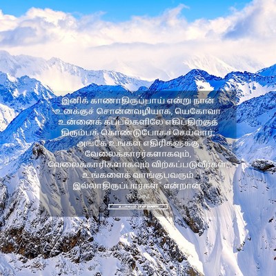 Picture 05 - உபாகமம் 28:68 TAMIRV - இனிக் - Bible Verse Picture