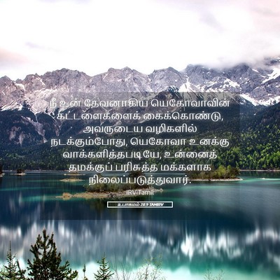 Picture 05 - உபாகமம் 28:9 TAMIRV - நீ உன் தேவனாகிய - Bible Verse Picture