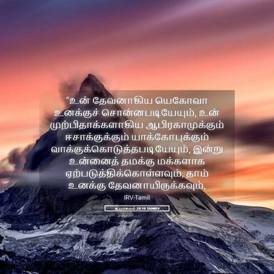 Picture 05 - உபாகமம் 29:10 TAMIRV - “உன் தேவனாகிய - Bible Verse Picture