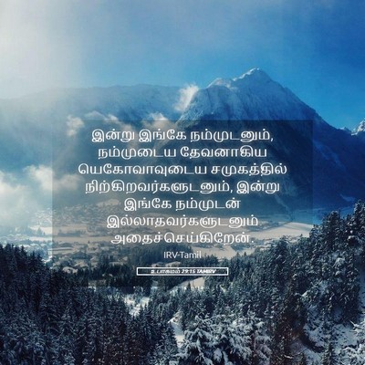 Picture 05 - உபாகமம் 29:15 TAMIRV - இன்று இங்கே - Bible Verse Picture