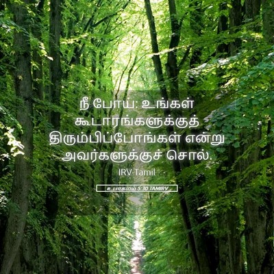 Picture 05 - உபாகமம் 5:30 TAMIRV - நீ போய்: உங்கள் - Bible Verse Picture