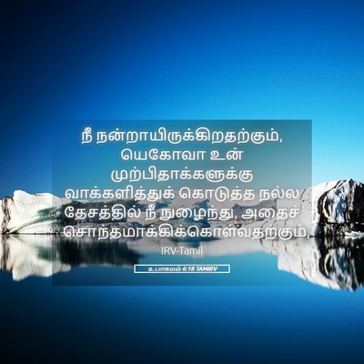 Picture 05 - உபாகமம் 6:18 TAMIRV - நீ - Bible Verse Picture