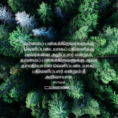 Picture 05 - உபாகமம் 7:10 TAMIRV - தம்மைப் - Bible Verse Picture