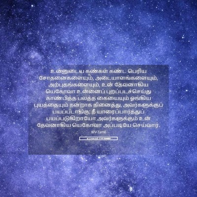 Picture 05 - உபாகமம் 7:19 TAMIRV - உன்னுடைய கண்கள் - Bible Verse Picture