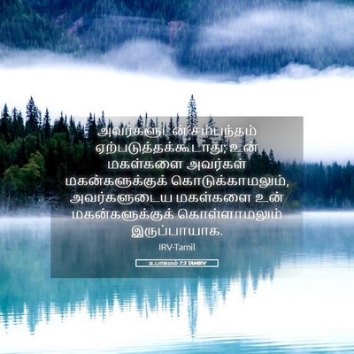 Picture 05 - உபாகமம் 7:3 TAMIRV - அவர்களுடன் - Bible Verse Picture