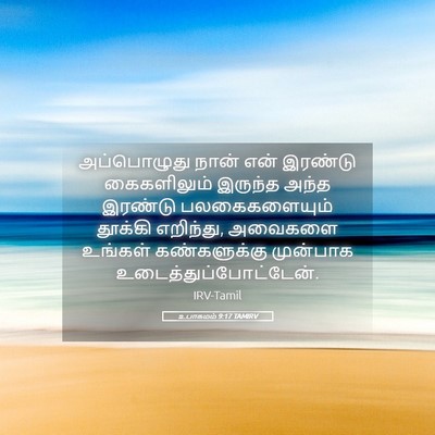 Picture 05 - உபாகமம் 9:17 TAMIRV - அப்பொழுது நான் - Bible Verse Picture