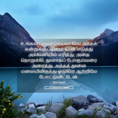 Picture 05 - உபாகமம் 9:21 TAMIRV - உங்கள் - Bible Verse Picture