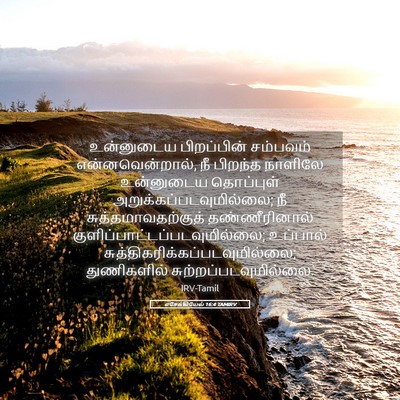 Picture 05 - எசேக்கியேல் 16:4 TAMIRV - உன்னுடைய - Bible Verse Picture
