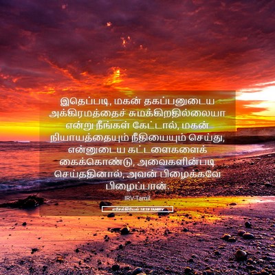 Picture 05 - எசேக்கியேல் 18:19 TAMIRV - இதெப்படி, மகன் - Bible Verse Picture