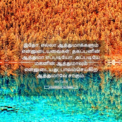 Picture 05 - எசேக்கியேல் 18:4 TAMIRV - இதோ, எல்லா - Bible Verse Picture