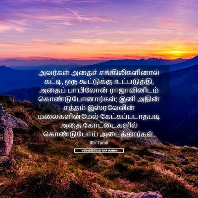 Picture 05 - எசேக்கியேல் 19:9 TAMIRV - அவர்கள் அதைச் - Bible Verse Picture