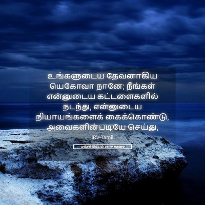 Picture 05 - எசேக்கியேல் 20:19 TAMIRV - உங்களுடைய - Bible Verse Picture